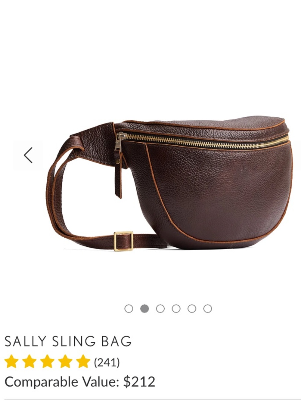 LAST CALL! WANT IT? BUY IT! PORTLAND  LEATHER COMPANY COLD BREW SALLY SLING BAG - Picture 11 of 14
